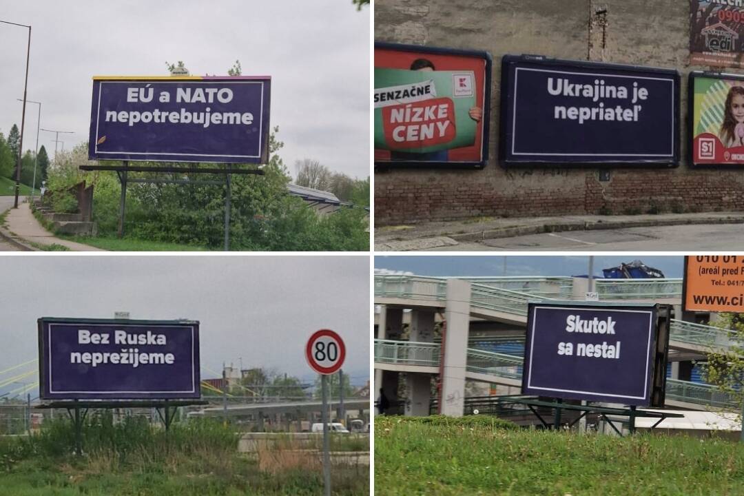 Foto: Billboardy Demokratov pobúrili ľudí, no ide o ostrú predvolebnú kampaň. Ich text sa zmení