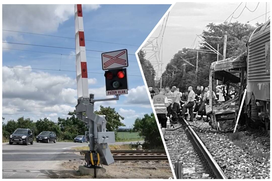 Foto: Tragické priecestie pri Nových Zámkoch už funguje. Prečo však tri dni po zrážke nešla jedna rampa?