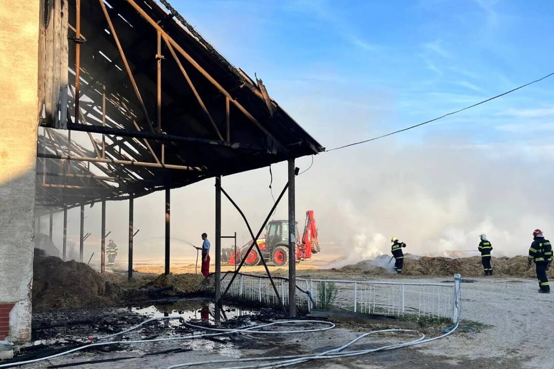 VIDEO+FOTO: Požiar školskej stajne v Šali sa po 14 hodinách podarilo uhasiť, v bezpečí sú aj kone