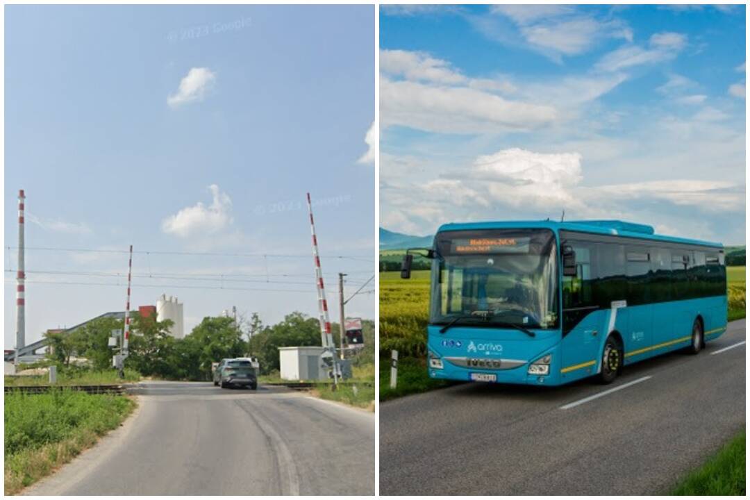 Foto: Autobusy Arrivy už nejazdia cez priecestie pri Nových Zámkoch, kde došlo k tragickej zrážke s vlakom