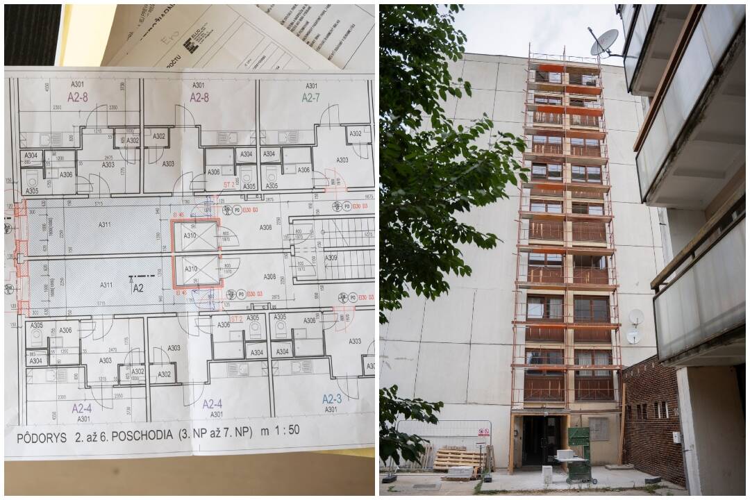 FOTO: Nájomné byty v Krškanoch prestavajú. Z 1-izbových budú 2-izbové a zvýšia aj ich bezpečnosť