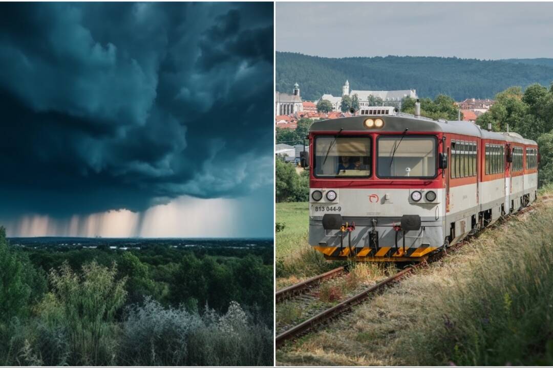 Foto: Zlé počasie môže ochromiť aj železnice, hrozia meškania vlakov. Čo odporúča ZSSK cestujúcim?