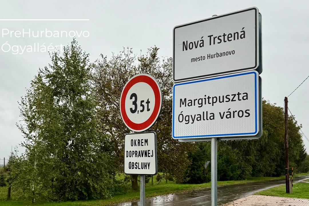 Foto: Maďarská tabuľa mestskej časti Hurbanova rozhádala miestnych. Vznikla na popud jedného obyvateľa a je na nej chyba