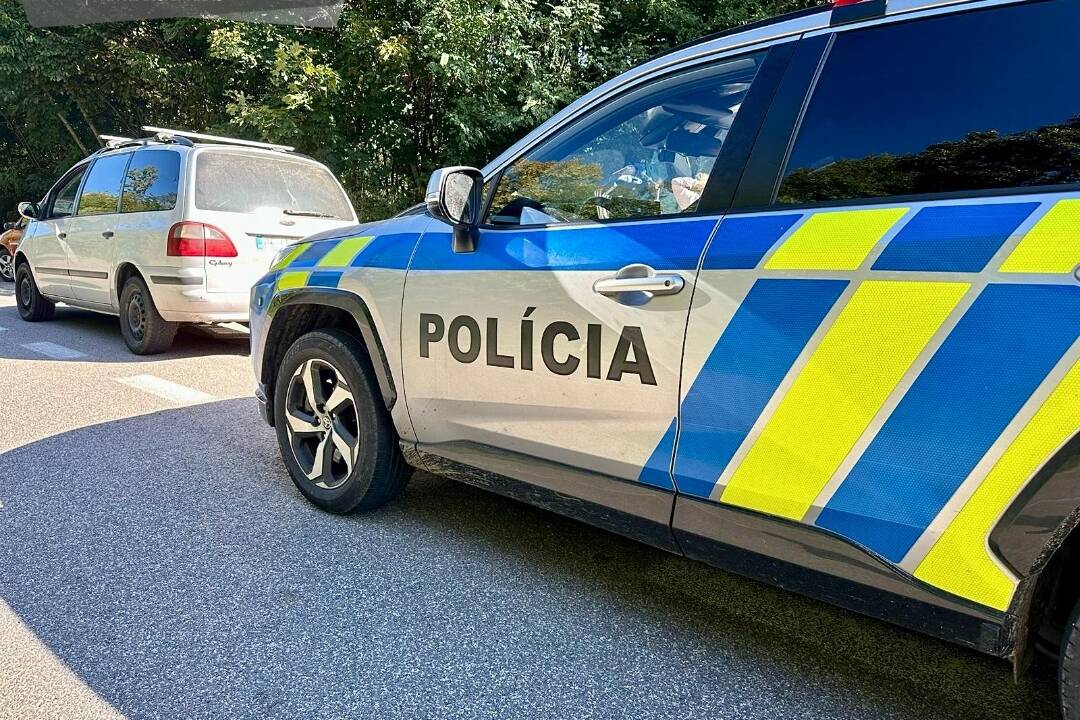 Foto: Policajti pri Zlatých Moravciach zastavili auto s nefunkčným svetlom. Odhalili vodiča pod vplyvom