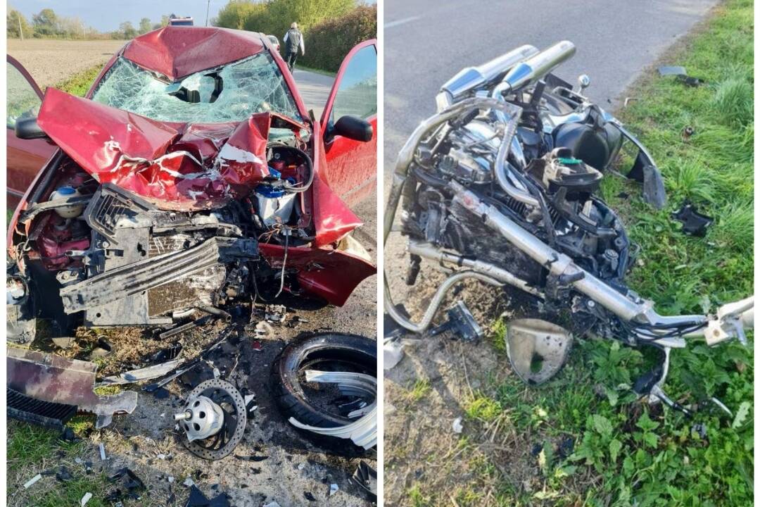 Foto: V Komárne došlo k tragickej nehode. O život prišiel 38-ročný motorkár, ktorý nezvládol manéver