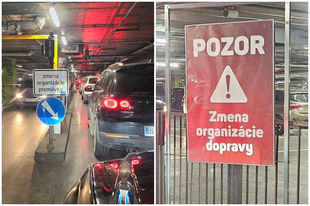 Foto: Vodiči ignorujú nové pravidlá na parkovisku v Mlynoch. Každý tretí ide do protismeru, hnevajú sa ľudia