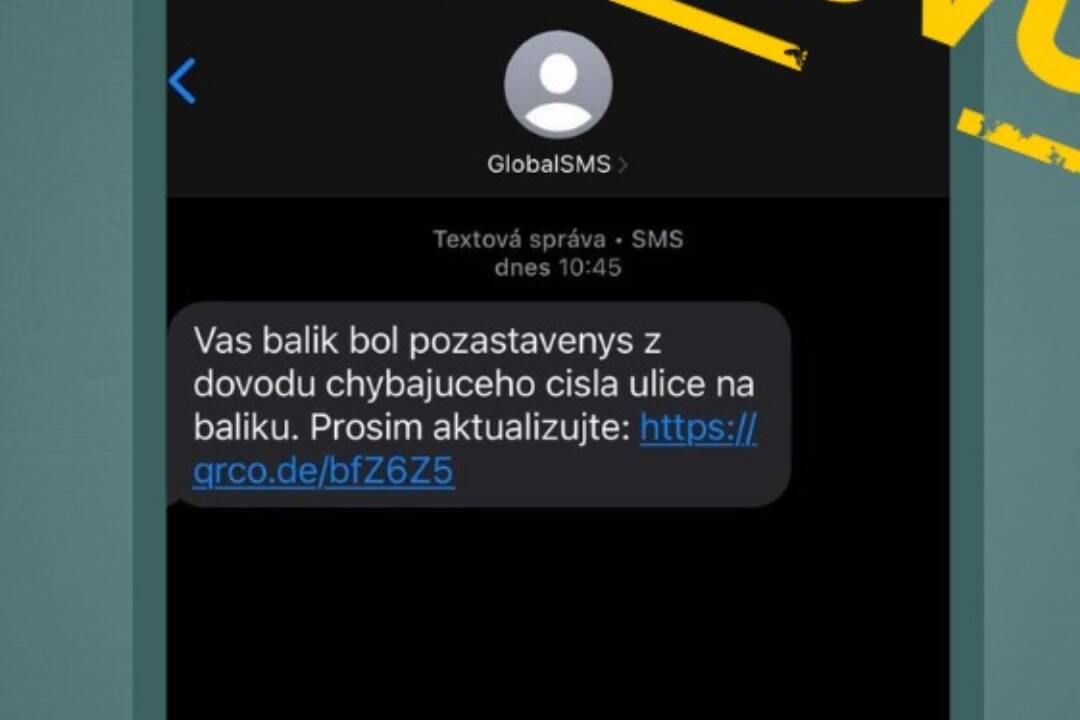 Foto: Čakáte balík? Pozor na takéto SMS-ky, podvodníci využívajú Black Friday na okrádanie ľudí