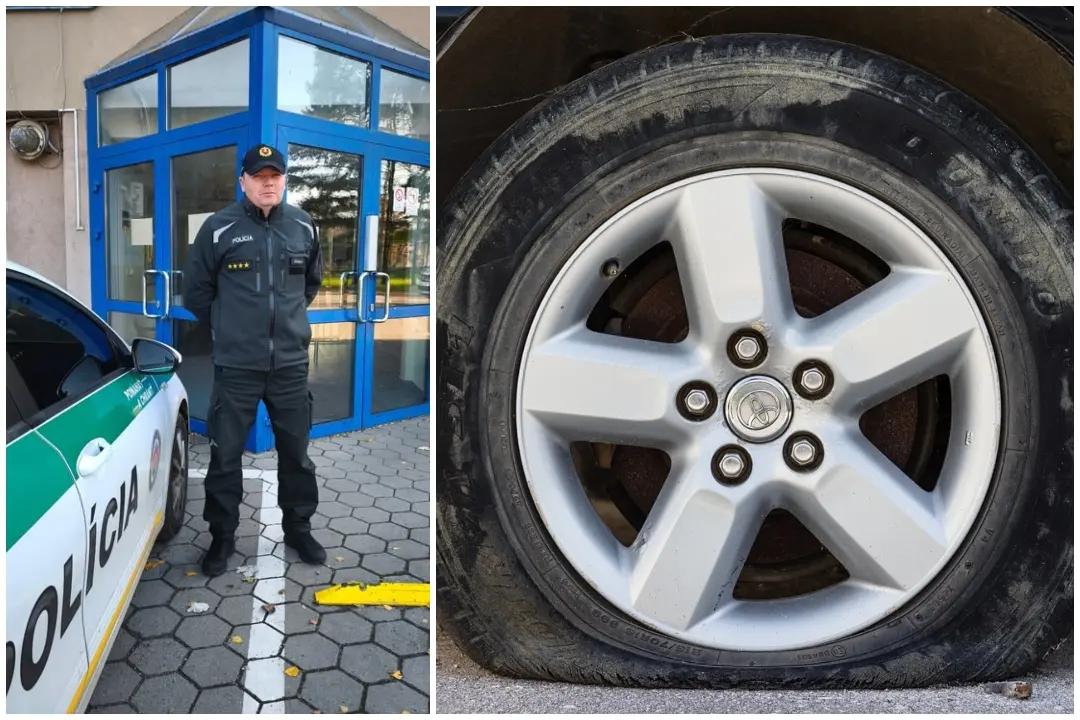 Foto: Policajt Norbert pomohol na Zlatomoraveckej ceste žene v núdzi. Bol to balzam na dušu, vychválila ho 