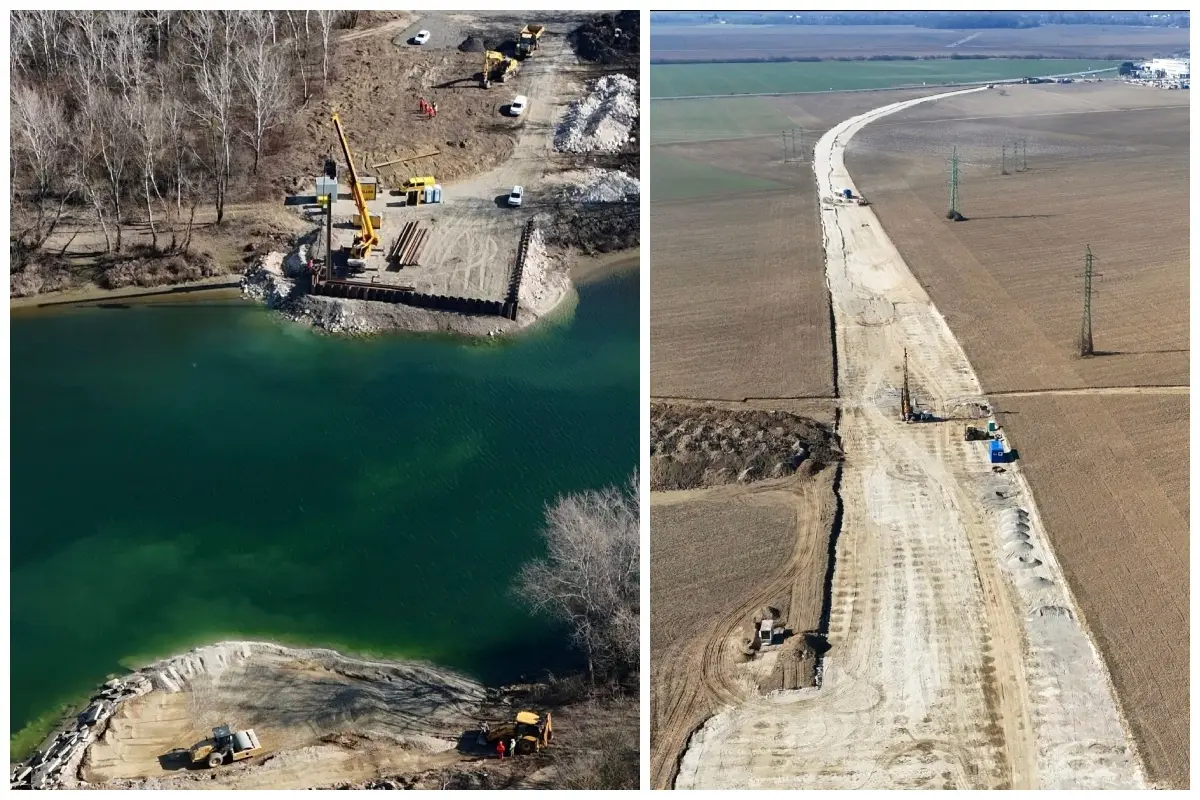 VIDEO a FOTO: Obchvat Šale aj most ponad Váh už rastú. Pozrite si pôsobivé dronové zábery z výšky