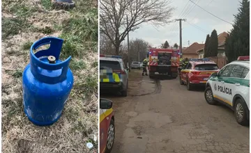 FOTO: V rodinnom dome v obci pri Leviciach explodovala plynová bomba, jednu osobu odviezla helikoptéra