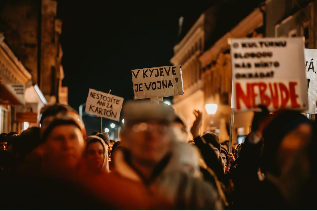 FOTO: Protesty 25. januára v Nitre, Nových Zámkoch a Leviciach, foto 1