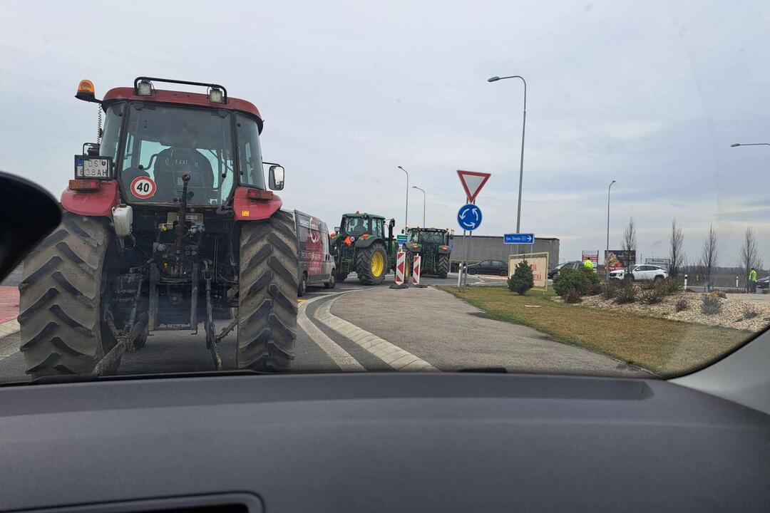 FOTO: Protest farmárov v Nitrianskom kraji, foto 1