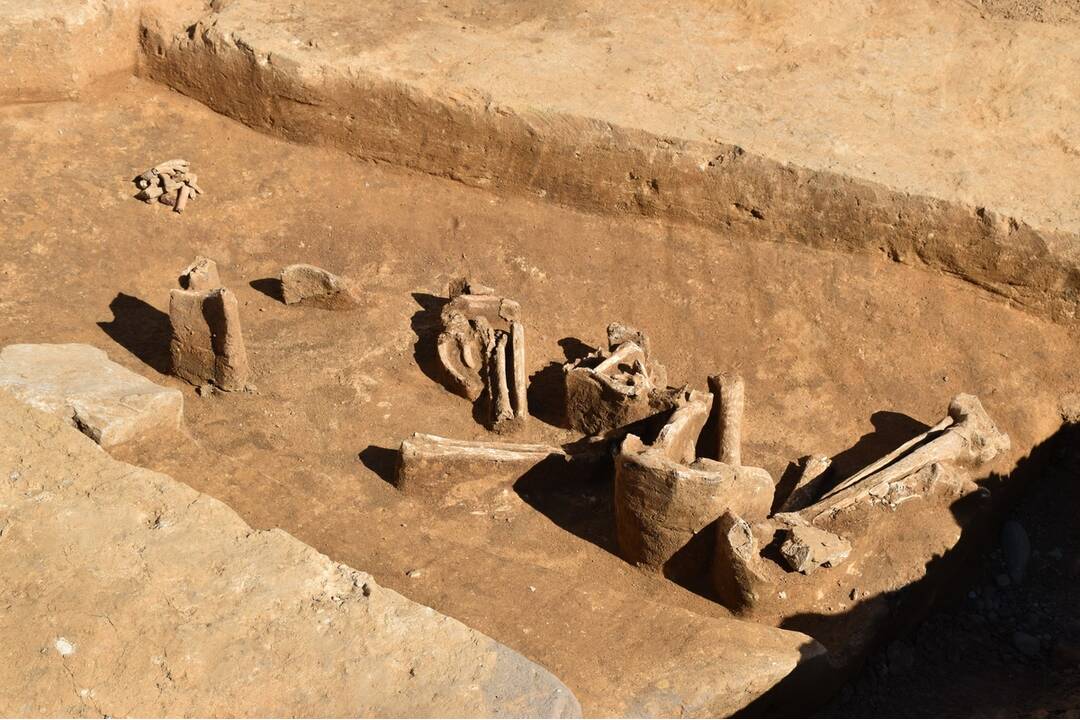 FOTO: Prevratný archeologický prieskum pred nitrianskym Priorom odhalil praveký hrob aj stredoveké artefakty, foto 9