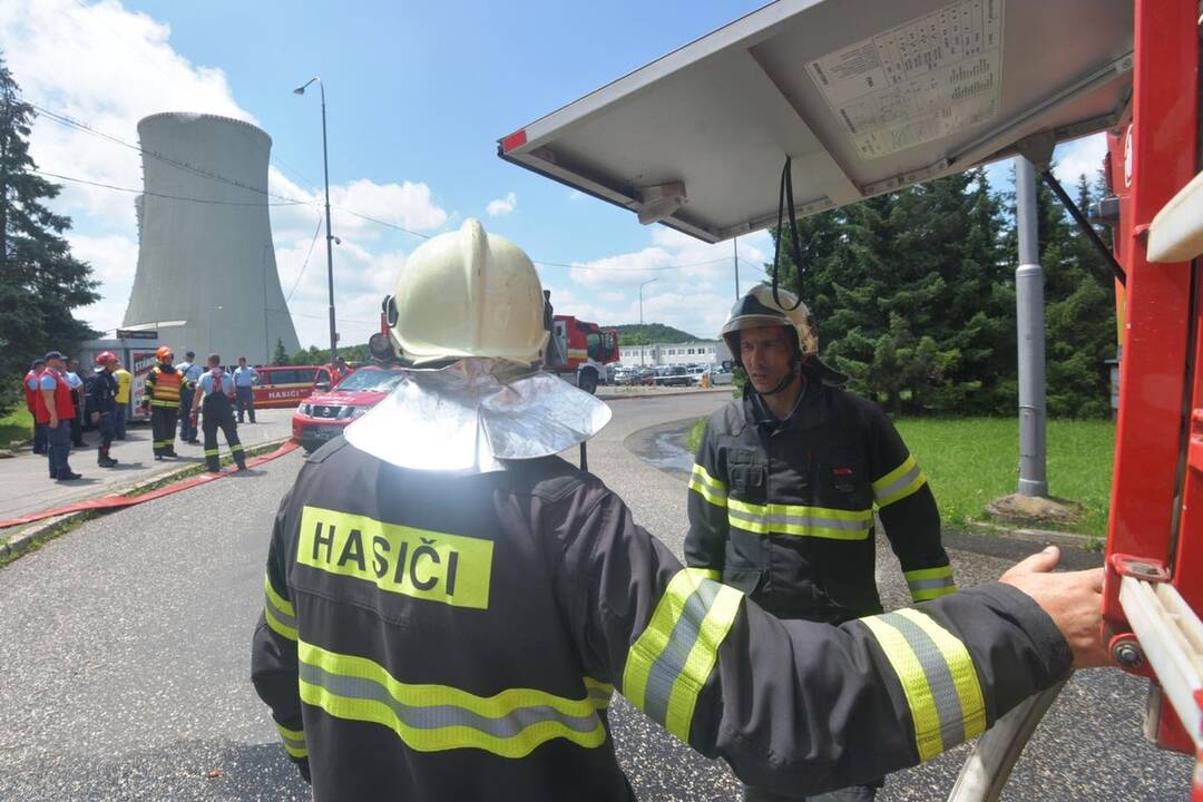 FOTO: Taktické cvičenie v jadrovej elektrárni Mochovce, foto 1