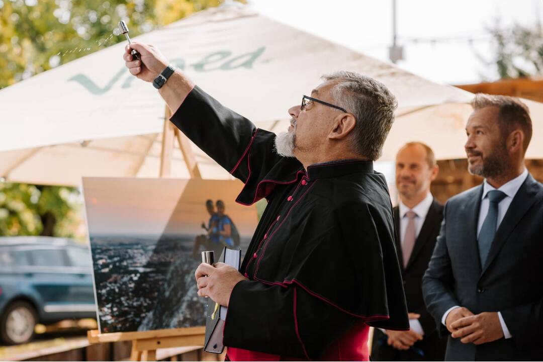 FOTO: Vylepšenú Via ferratu Zobor v Nitre otvorili s veľkou pompou, foto 6