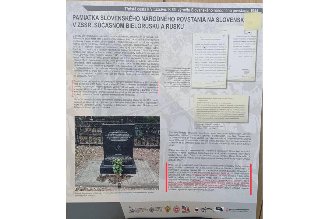 FOTO: Ruské propagandistické materiály na nitrianskej škole – výstava k SNP vyvolala pobúrenie, foto 6