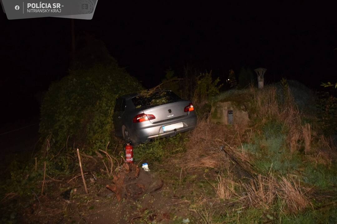 FOTO: Opitý vodič narazil v Komoči do plotu rodinného domu a „zaparkoval“ im v záhrade, foto 2