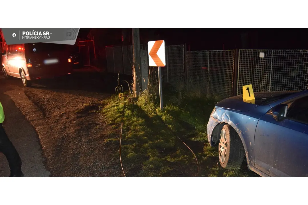 FOTO: Opitý oslávenec sadol za volant a v Žikave zdemoloval autá aj kontajner , foto 2